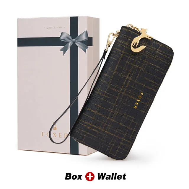 FOXER Luxury Leather Wallet with Wristle