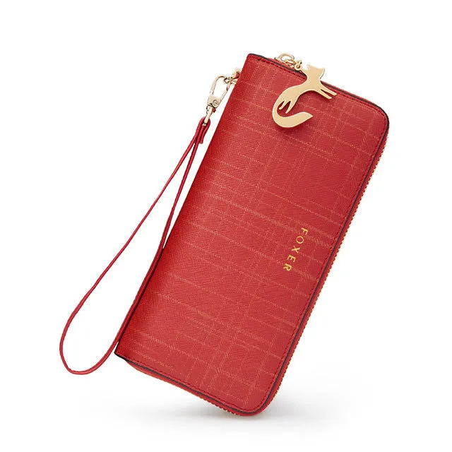 FOXER Luxury Leather Wallet with Wristle