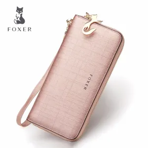 FOXER Luxury Leather Wallet with Wristle