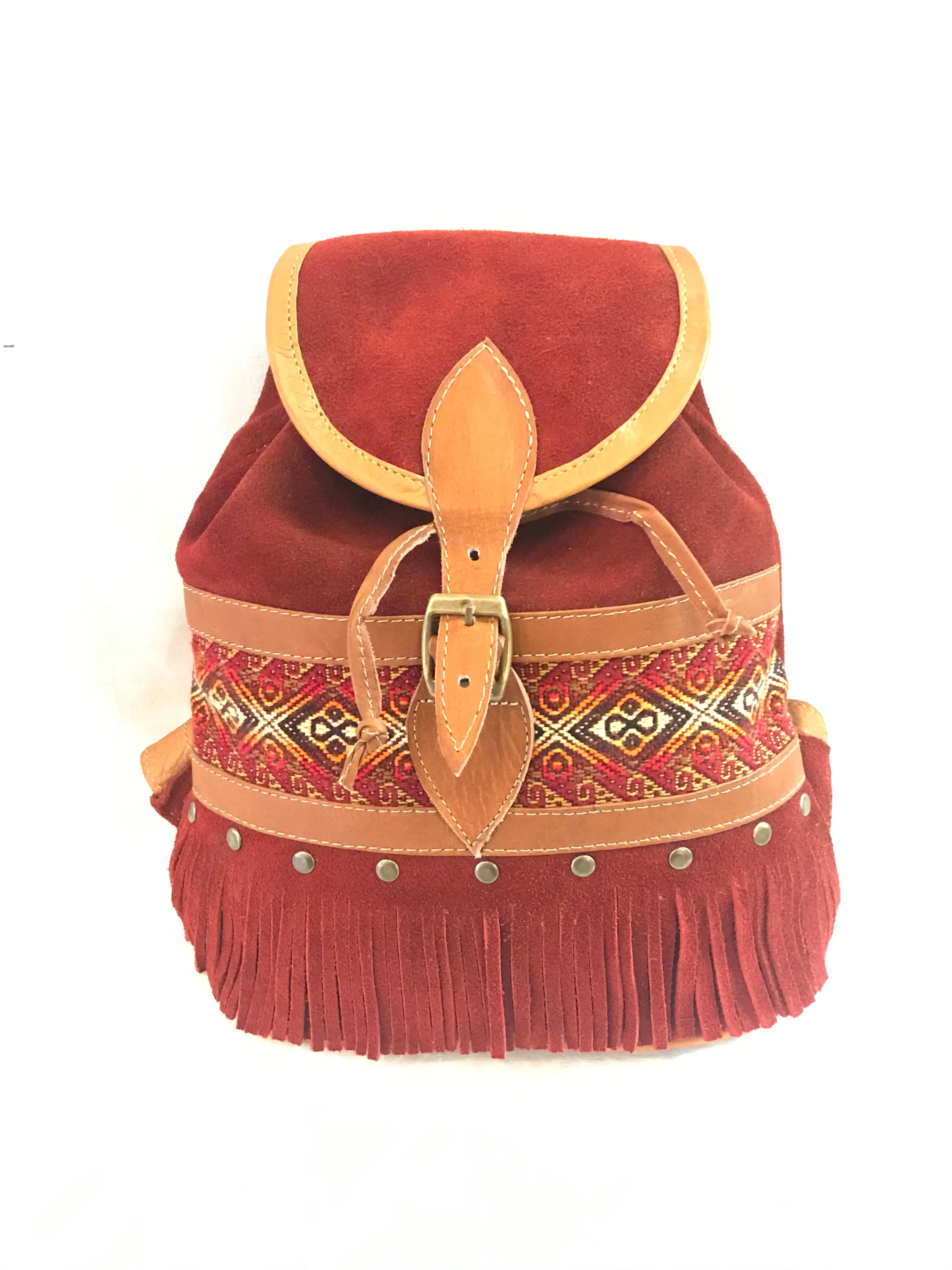 Fringe Suede Mini Backpack