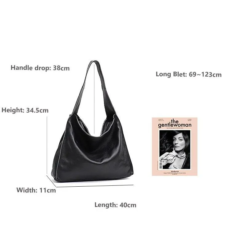 Froya genuine leather hobo handbag