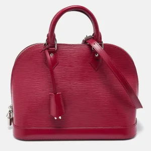Fuchsia Epi Leather Alma PM Bag