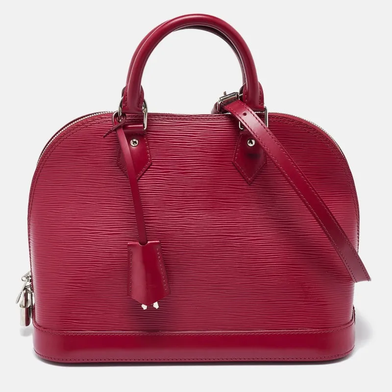 Fuchsia Epi Leather Alma PM Bag