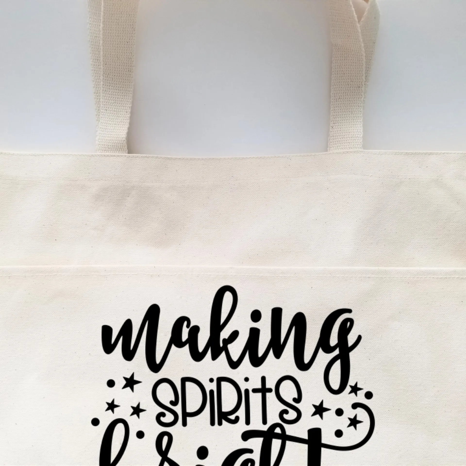 Funny Tote Bag, Cotton Canvas Tote, Reusable Grocery Bag, Tote Bag with Pockets, Holiday Tote Bag, Farmers Market Bag, Funny Shopping Bag
