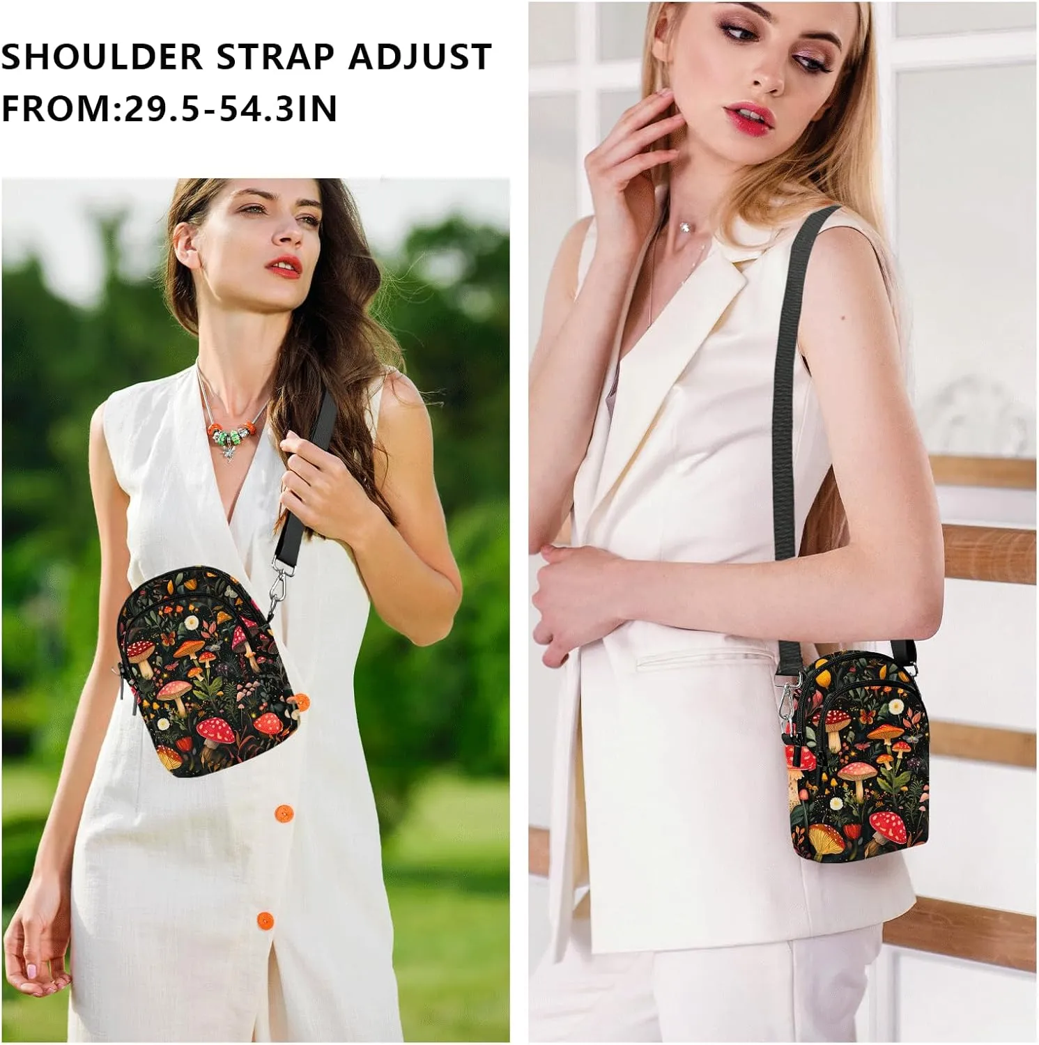 FyLybois Crossbody Purse for Women Cell Phone Bag Casual Shoulder Bags Wallet with Adjustable Strap for Travel