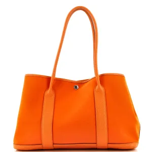 Garden Party Tote Toile and Leather 36