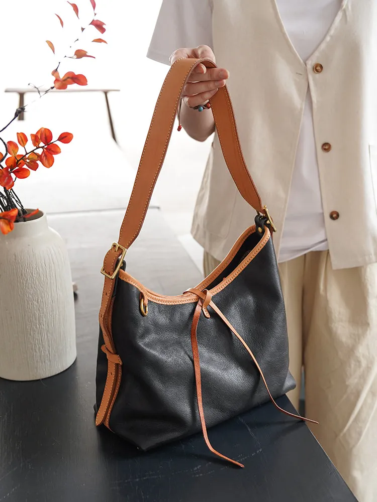 Genuine Leather Hobo Bags Hobo Shoulder Purse For Women