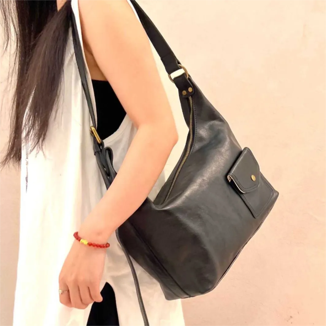 Genuine Leather Hobo Bags Womens Slouch Hobo Purse