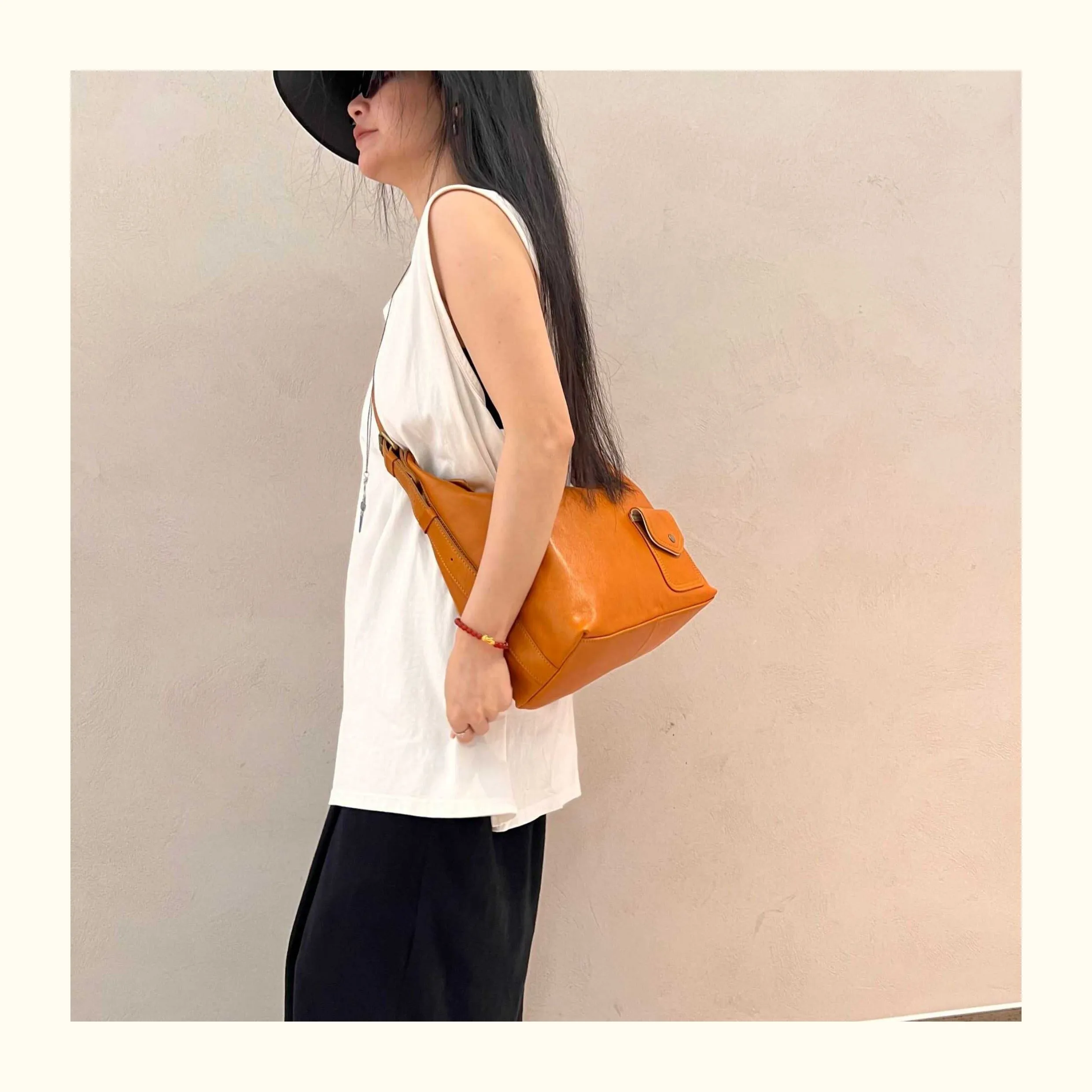 Genuine Leather Hobo Bags Womens Slouch Hobo Purse