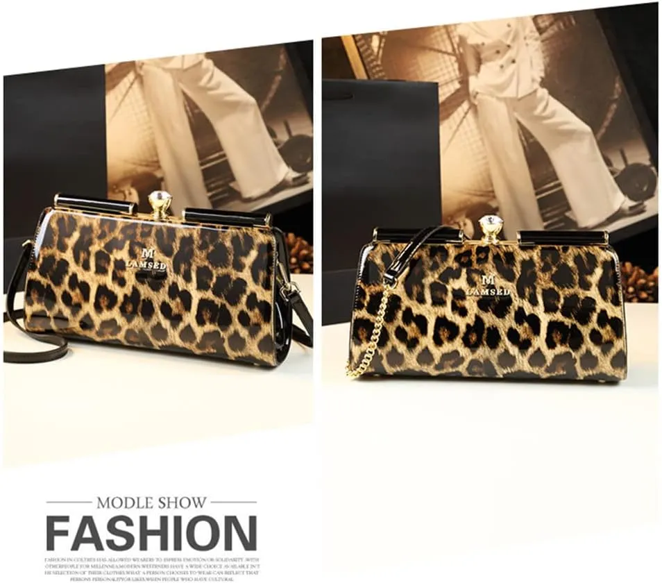 Genuine Leather Women's Top Handle Satchel Crossbody Handbags Clutch Evening Bag Purses Small Shoulder Bags