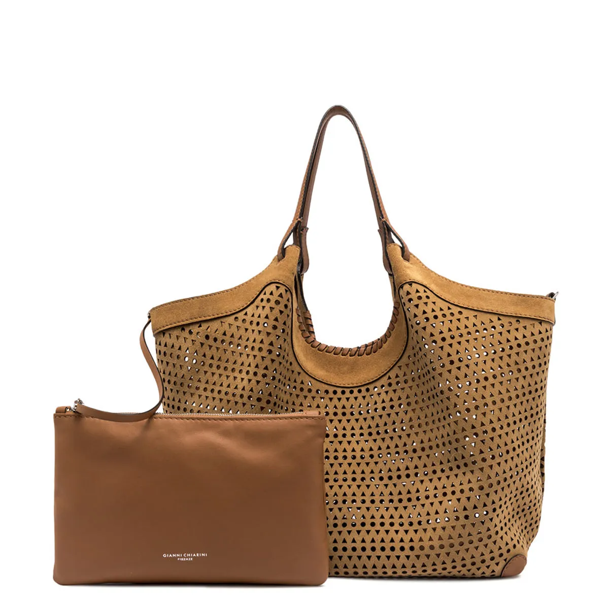 Gianni Chiarini - Dua Peanut Butter Hobo Bag - BS 11682 CMLSR - PEANUT/BUTTER