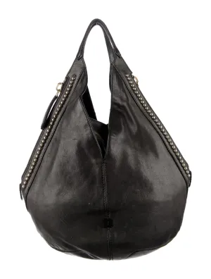 GIVENCHY LAMBSKIN LEATHER TINHAN LARGE HOBO BAG