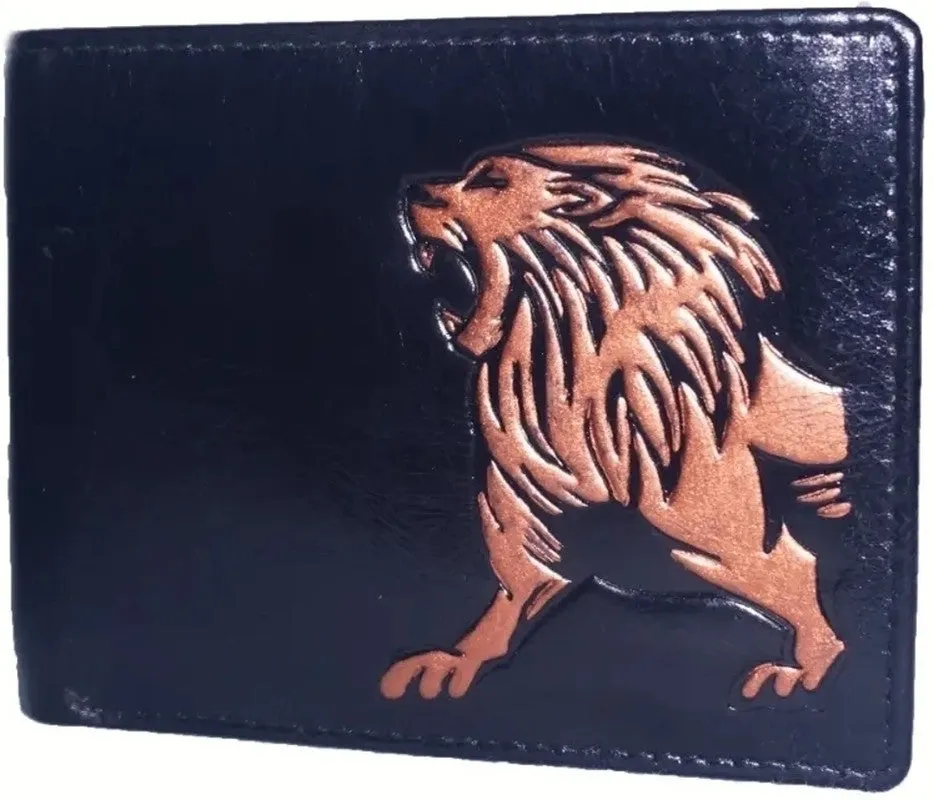 GOUS Men Casual, Formal Black Genuine Leather Wallet (8 Card Slots)