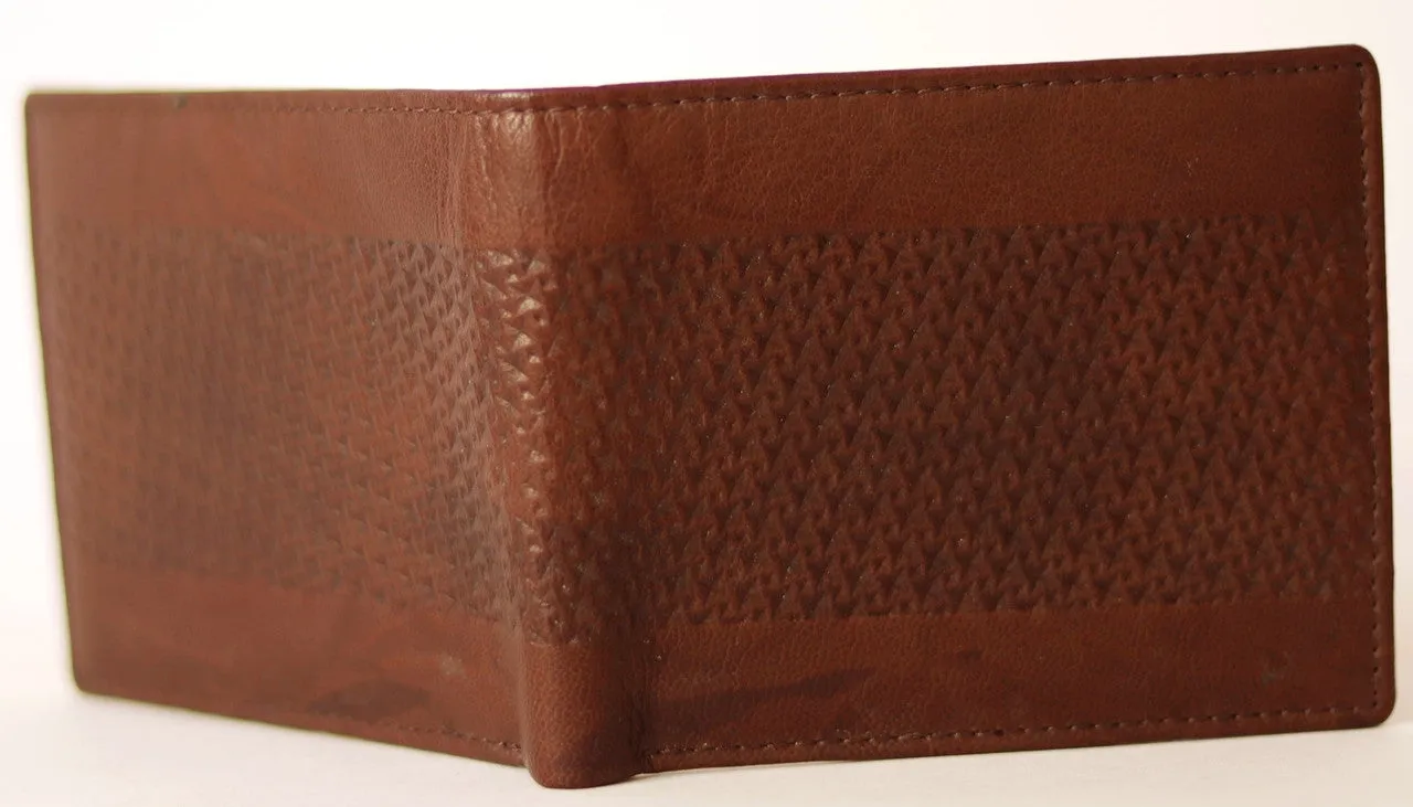 GOUS Men Trendy Brown Genuine Leather Wallet (8 Card Slots)