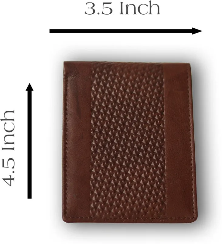 GOUS Men Trendy Brown Genuine Leather Wallet (8 Card Slots)