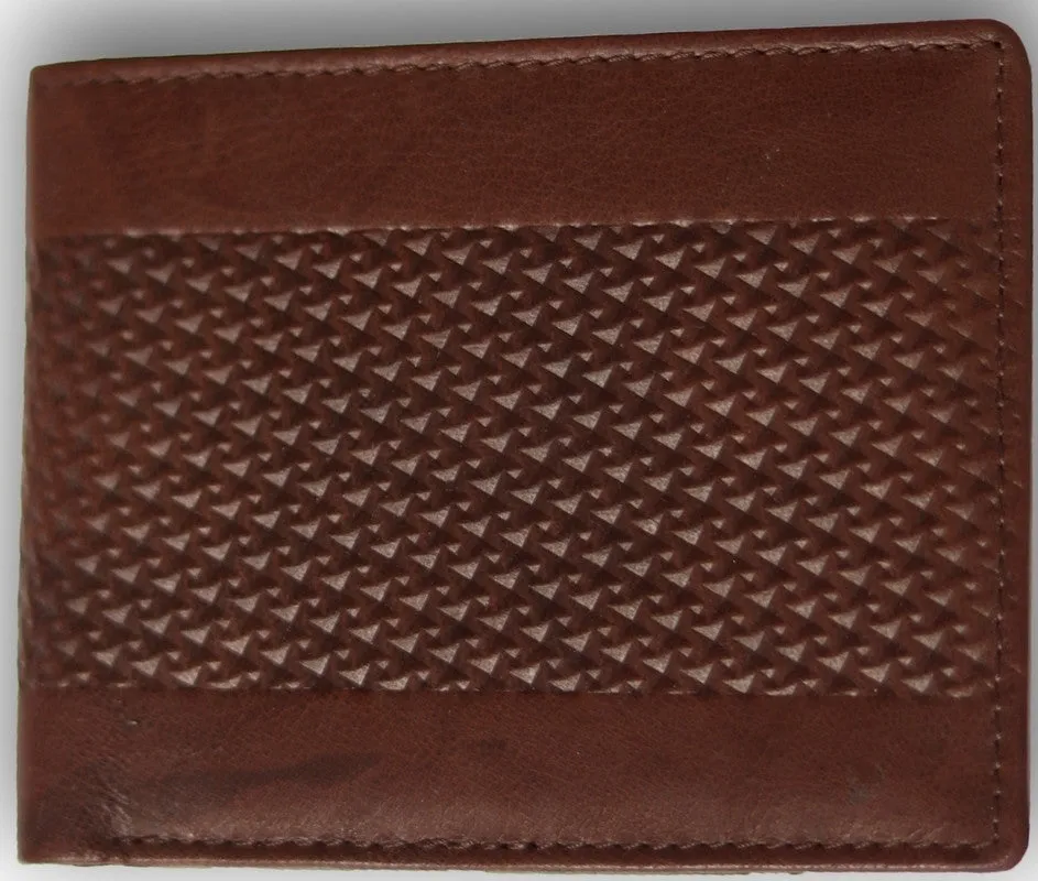 GOUS Men Trendy Brown Genuine Leather Wallet (8 Card Slots)