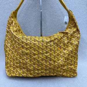 Goyard Yellow Printed Hobo Bag Large