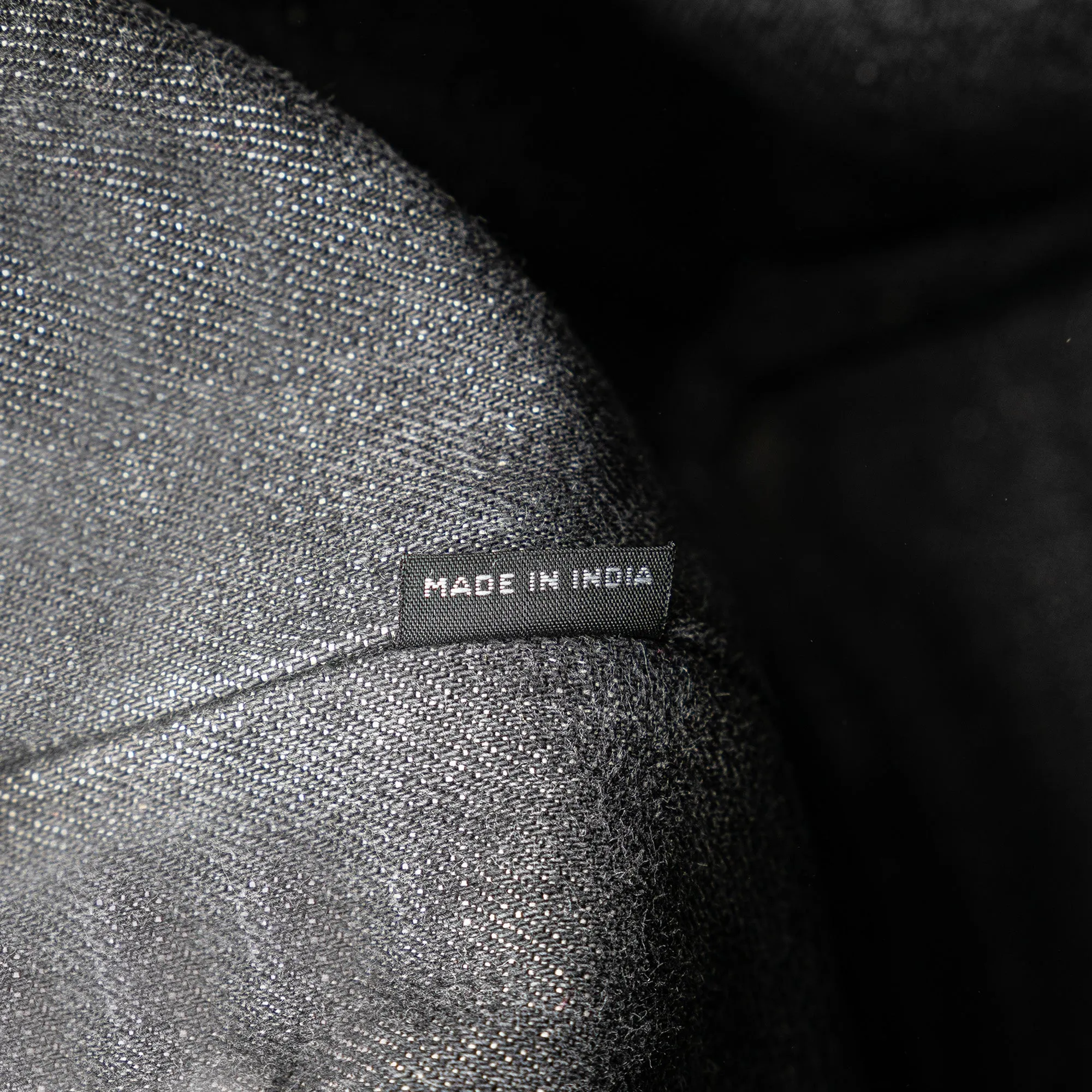 Gray Prada Small Denim Canapa Logo Satchel
