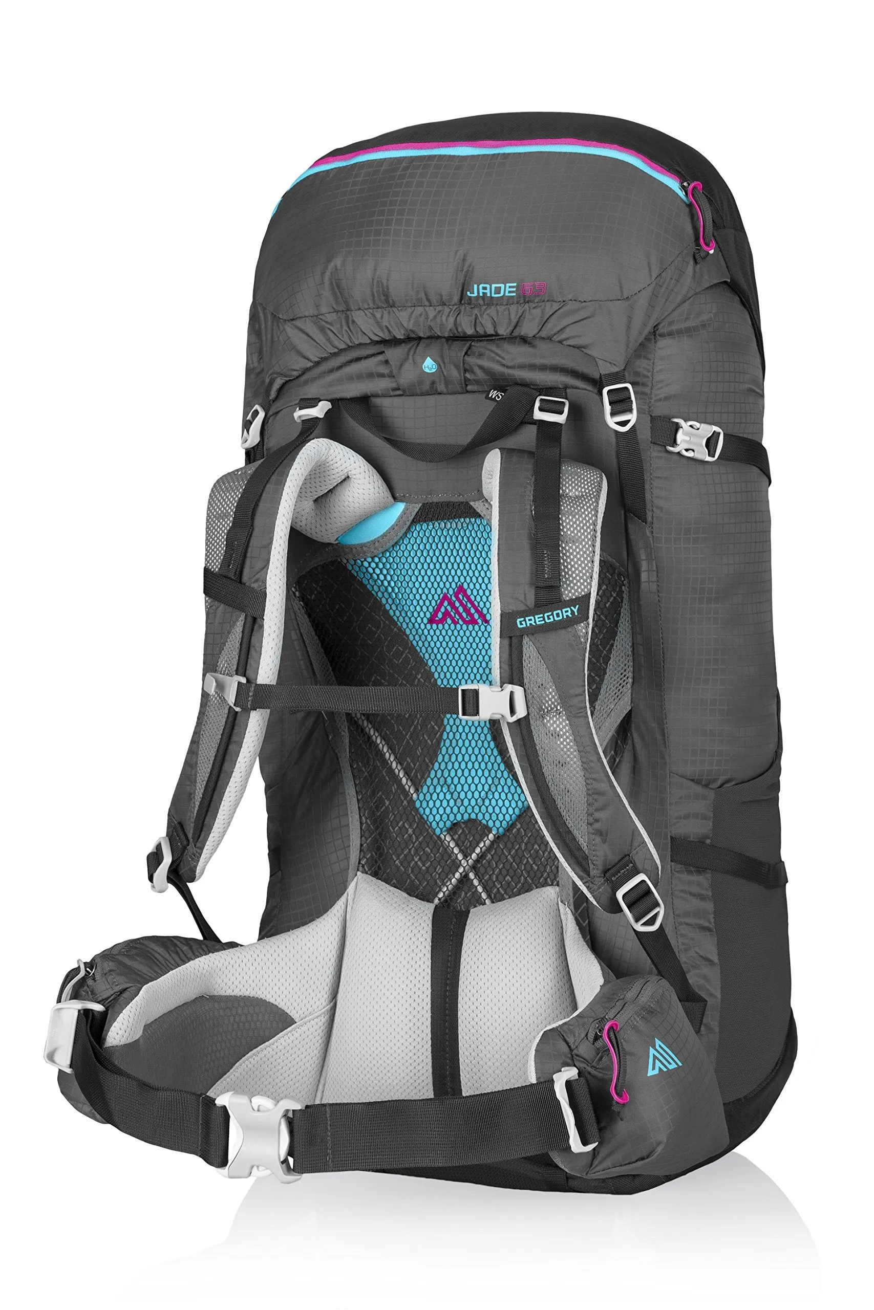 Gregory Mountain Products Jade 63 Liter Women's Backpack, Dark Charcoal, Small