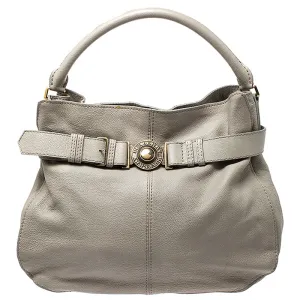 Grey Leather Lambeth Hobo