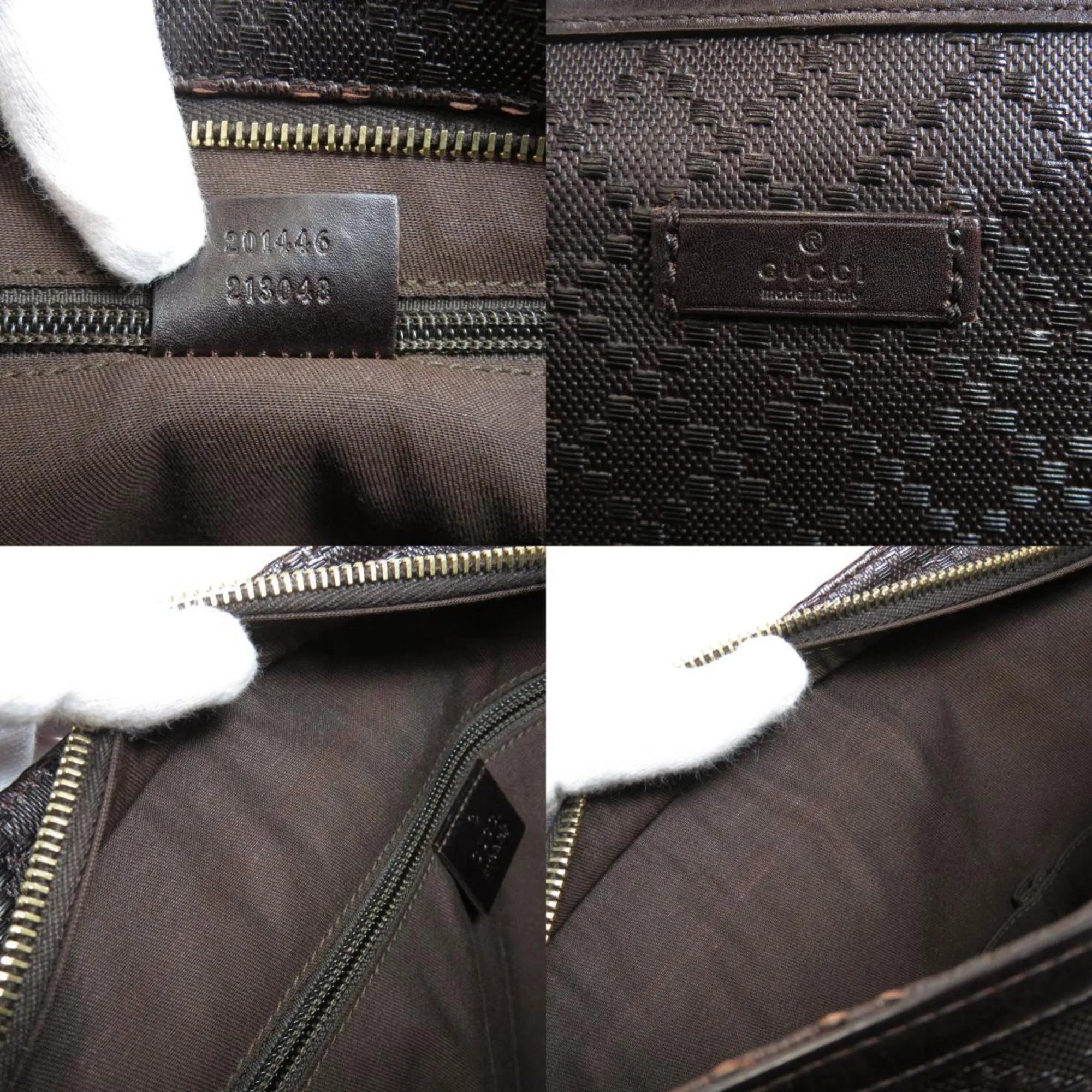 Gucci 201446 Diamante Shoulder Bag Leather / PVC Ladies Gucci
