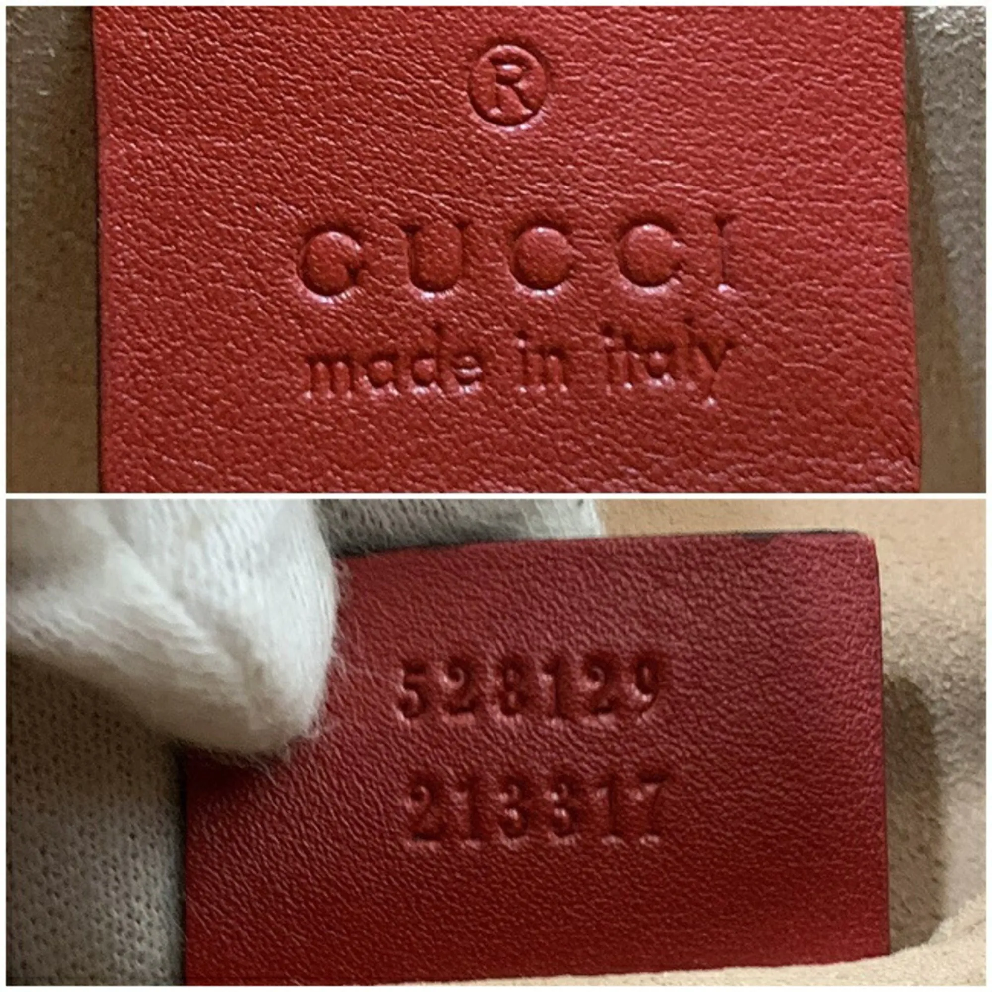 Gucci Backpack Red Gold Marmont 528129 Flap Leather Gucci GG Quilting Chain Women's Double G