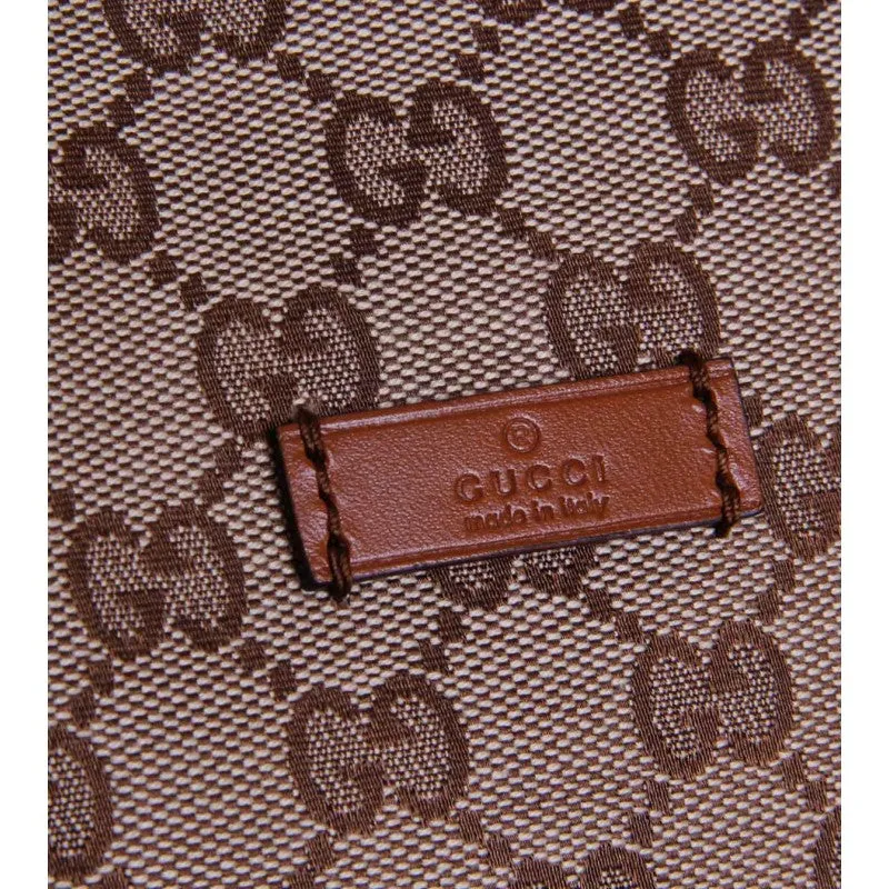 Gucci Beige & brown original GG canvas duffel bag