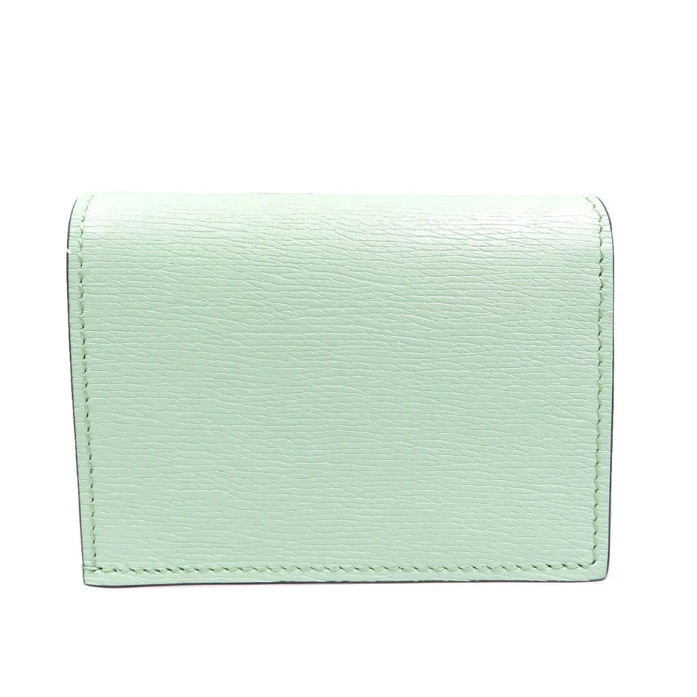 GUCCI Bifold Wallet 701009 leather Emerald Bananya Women Used