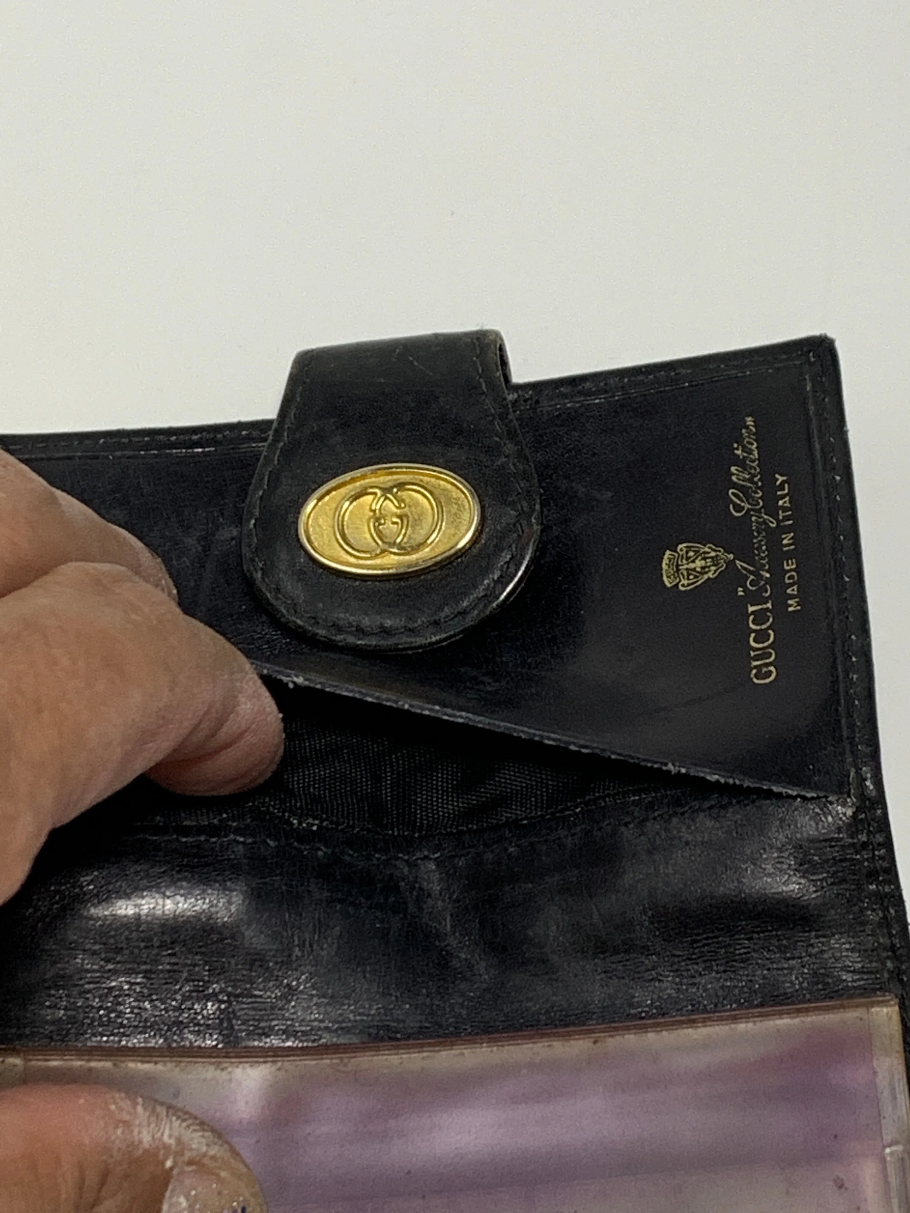 Gucci Black And Green Stripe Wallet!