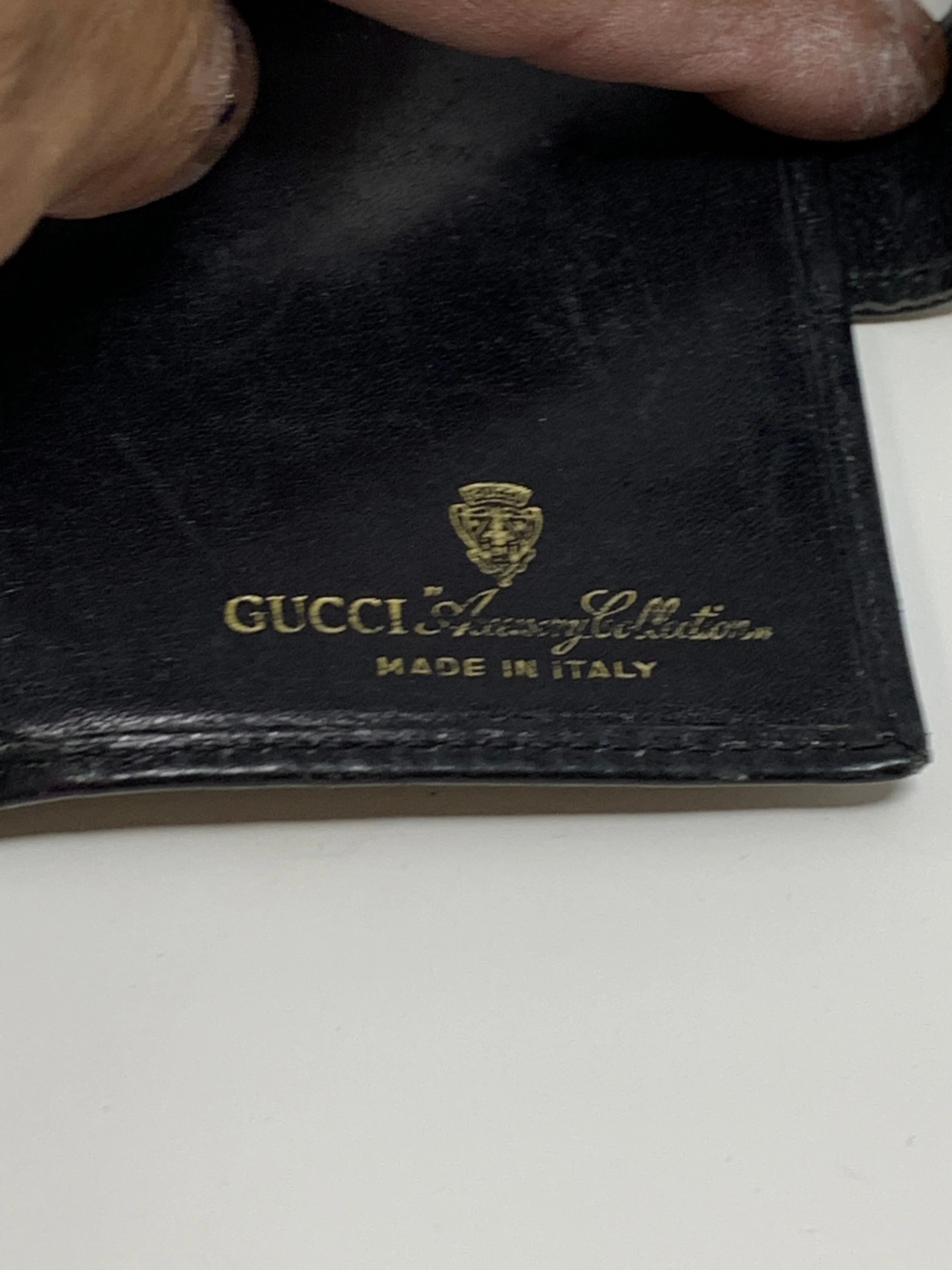Gucci Black And Green Stripe Wallet!