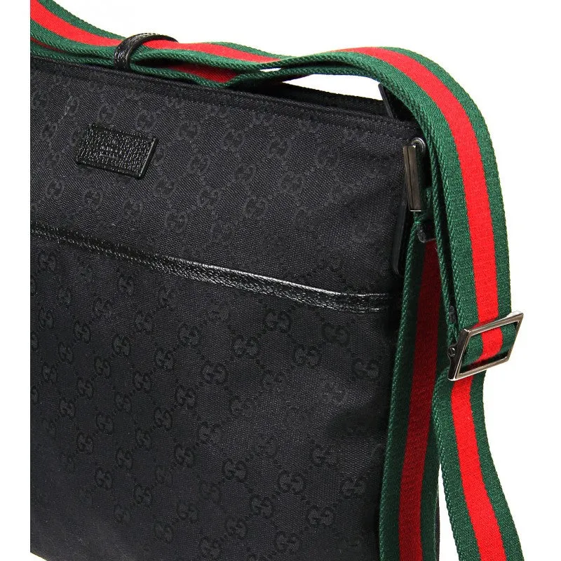 Gucci Black GG Supreme messenger bag