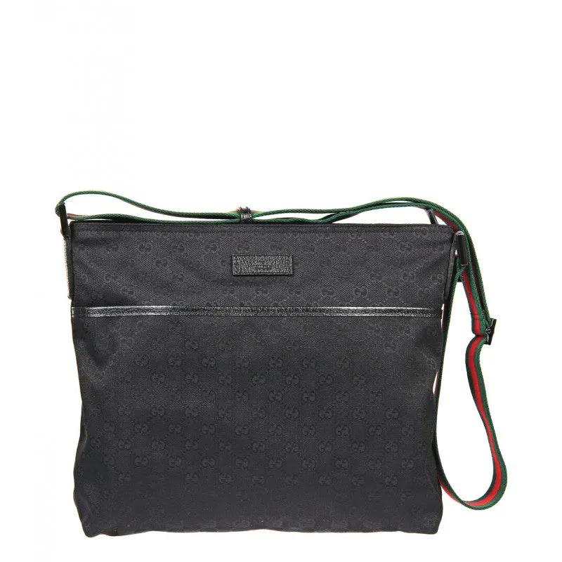 Gucci Black GG Supreme messenger bag