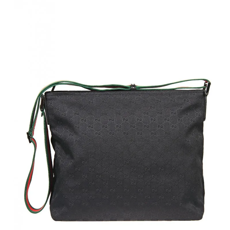 Gucci Black GG Supreme messenger bag