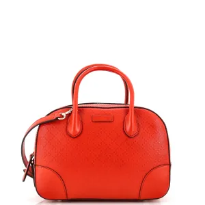GUCCI Bright Top Handle Bag Diamante Leather Small