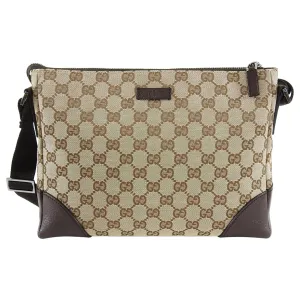 Gucci Brown Monogram Canvas Crossbody Small Bag