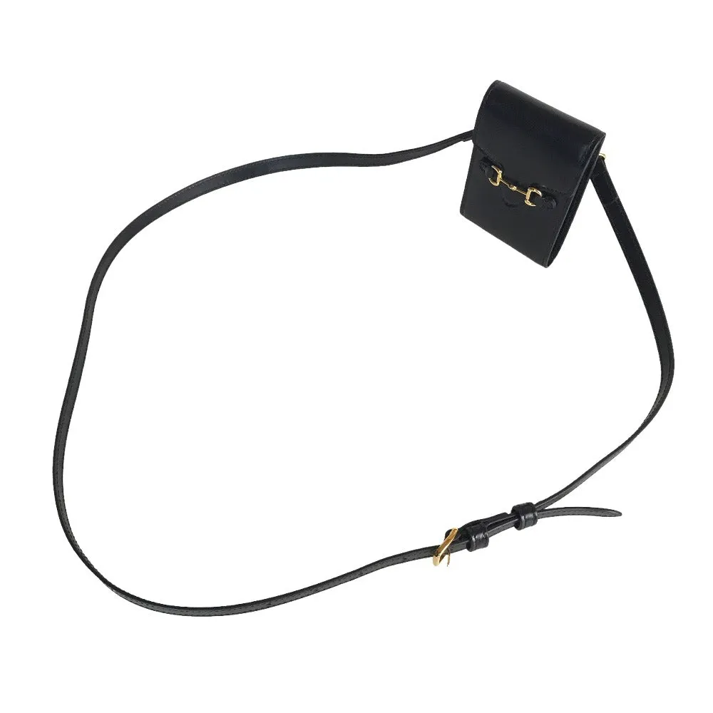 GUCCI Card Case 658617 2149 leather black Cross body Women(Unisex) Used