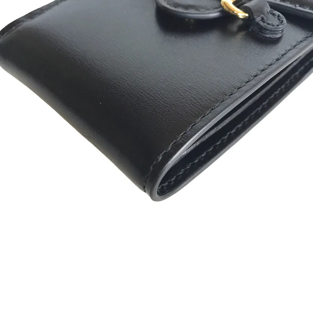 GUCCI Card Case 658617 2149 leather black Cross body Women(Unisex) Used
