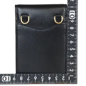 GUCCI Card Case 658617 2149 leather black Cross body Women(Unisex) Used