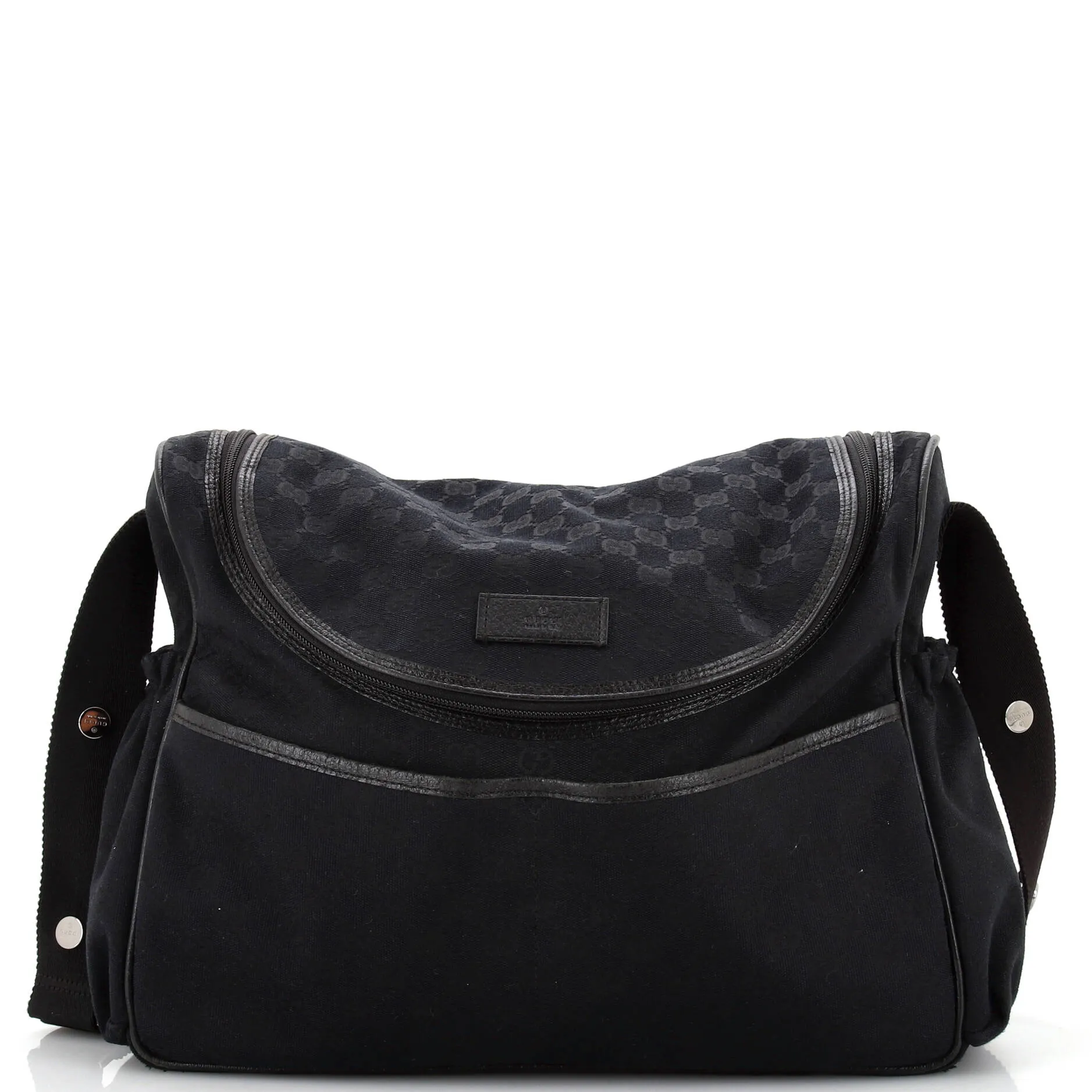 GUCCI Diaper Crossbody Bag GG Canvas
