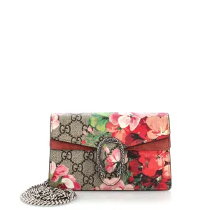 GUCCI Dionysus Bag Blooms Print GG Coated Canvas Super Mini