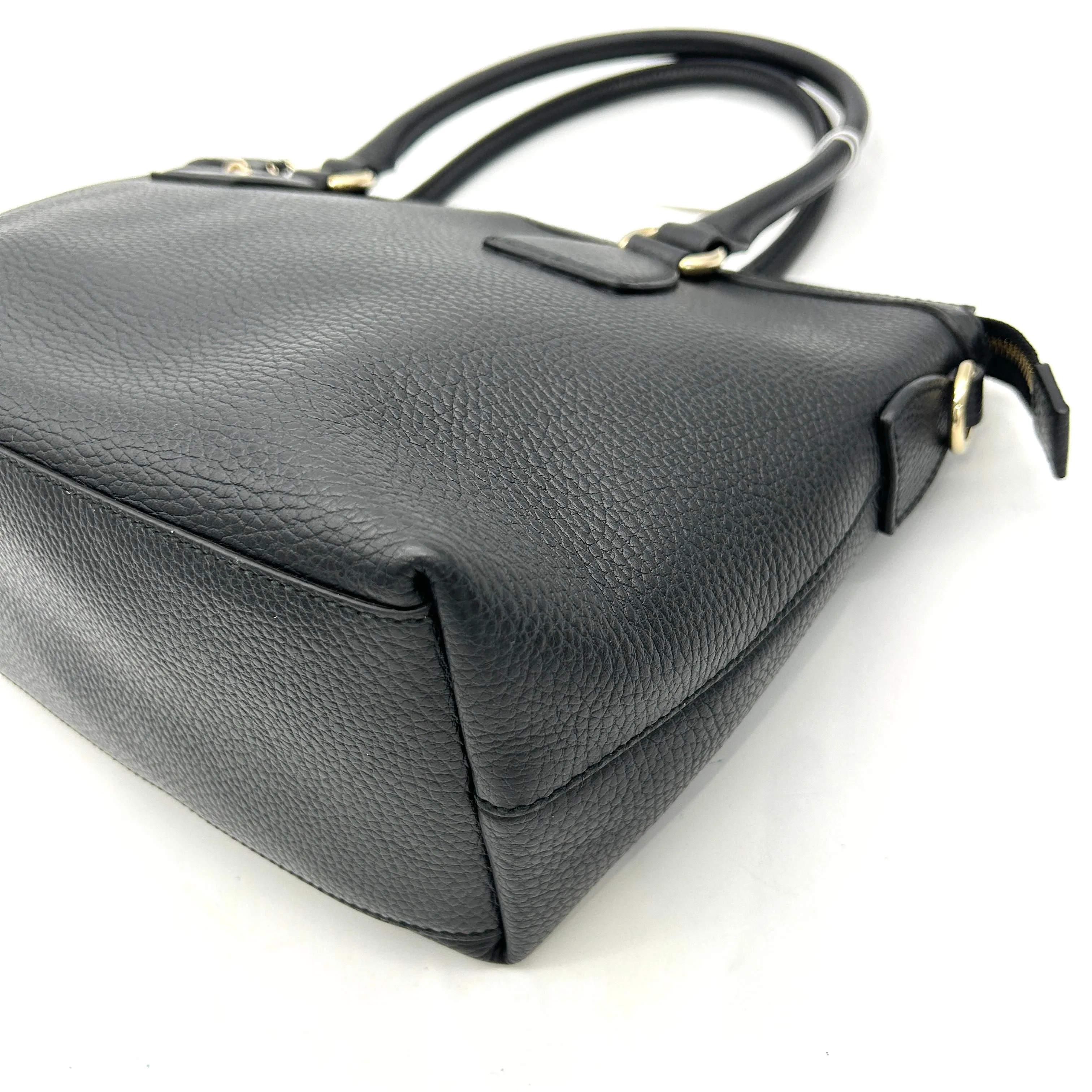 GUCCI Dollar Calfskin GG Charm Satchel Black gu8859se