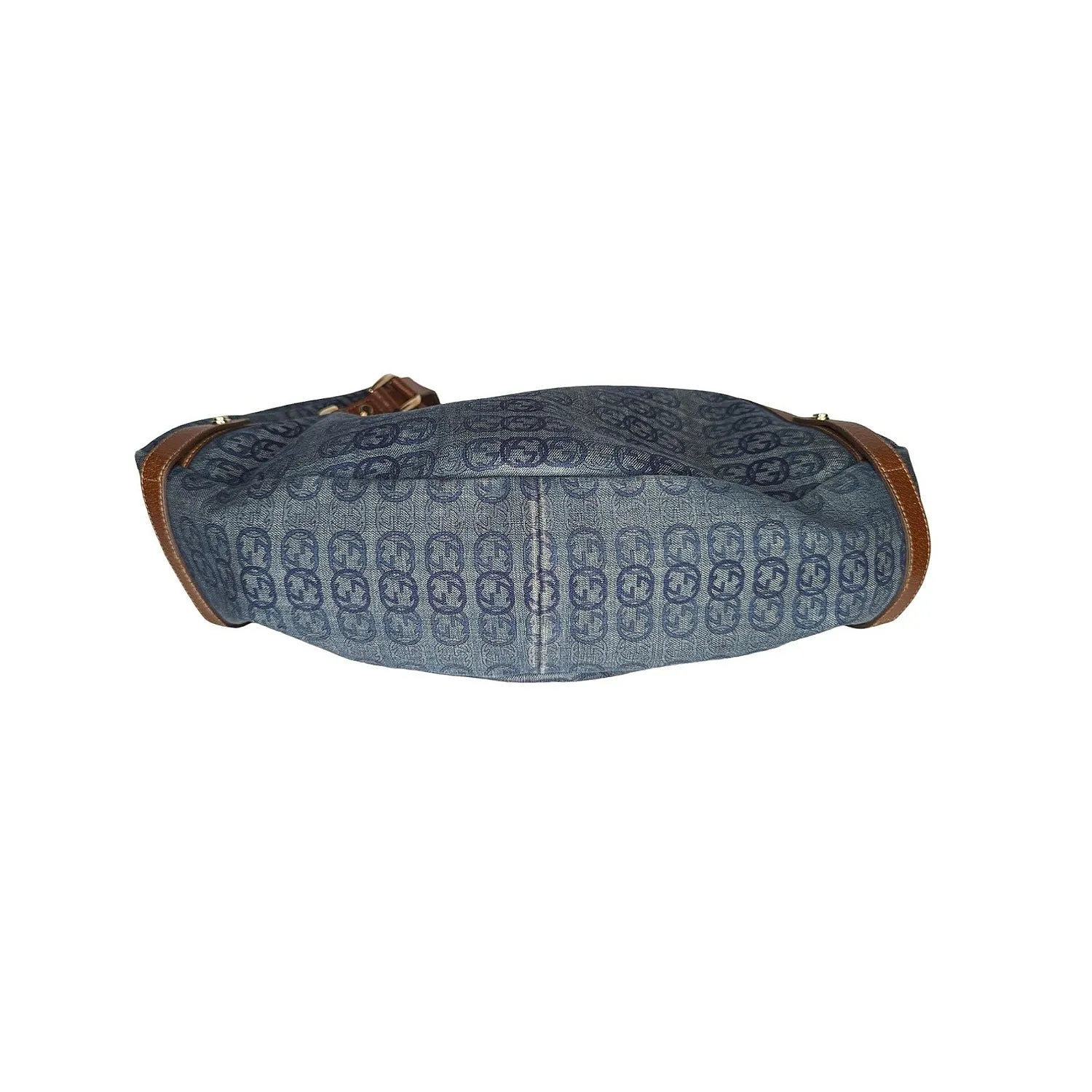 Gucci GG Blue Denim Abbey Hobo Bag