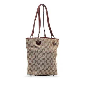 Gucci GG Canvas Eclipse Tote (SHG-PaKaf2)