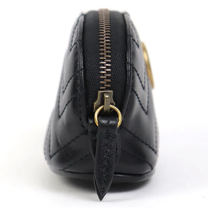 Gucci Gg Marmont Key Pouch Case Black