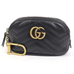 Gucci Gg Marmont Key Pouch Case Black