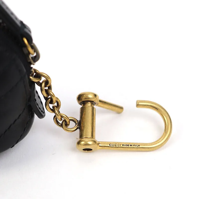 Gucci Gg Marmont Key Pouch Case Black