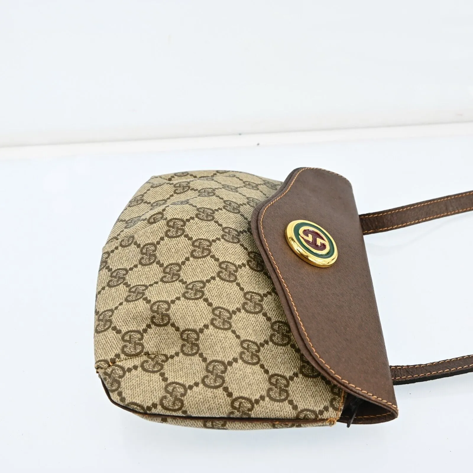 Gucci Gg Pattern Shoulder Bag Pvc