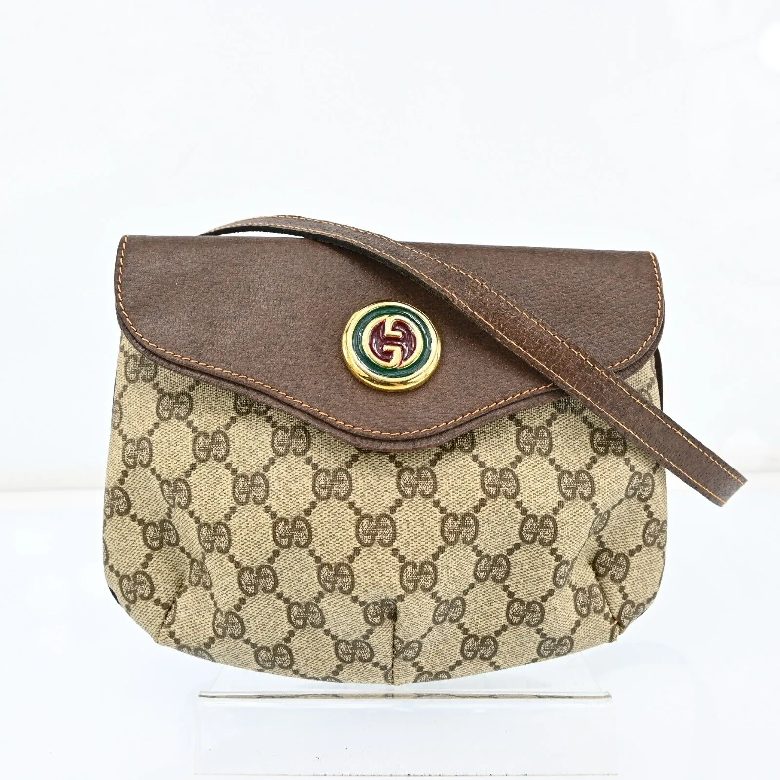Gucci Gg Pattern Shoulder Bag Pvc