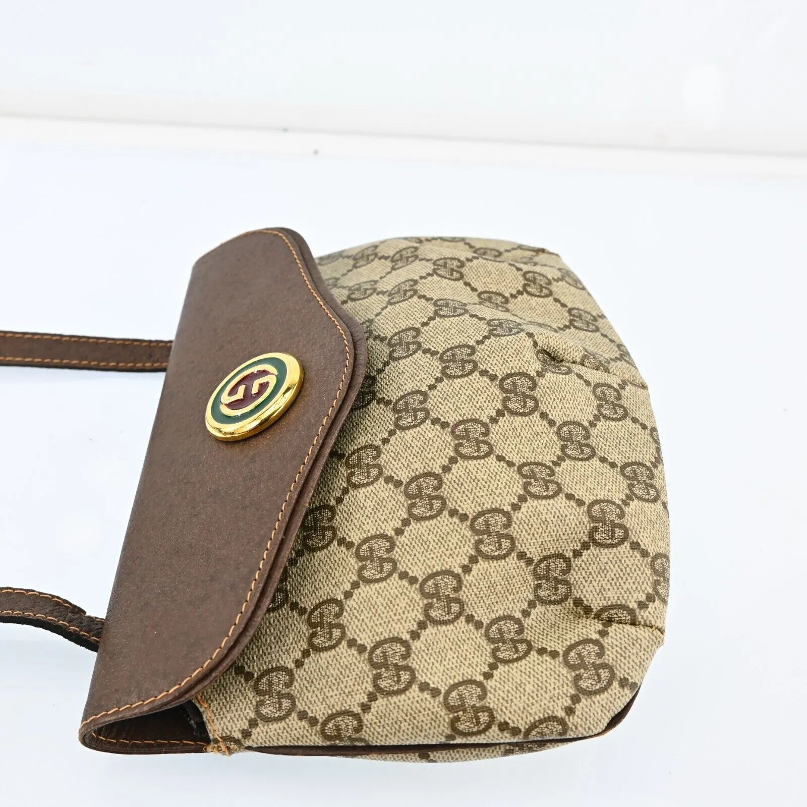 Gucci Gg Pattern Shoulder Bag Pvc
