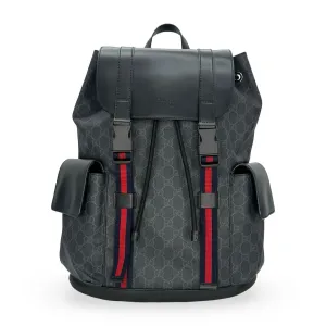 GUCCI: GG Supreme Buckle Backpack